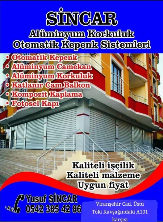 Sincar Alüminyum Otomatik Kepenk Sistemleri 2